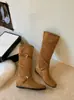 Hebilla Nuevo Estilo Botas Largas Moda Vaquera para Mujer Tacón Oculto Botas para Mujer Rad Otoño Hermosas 2026