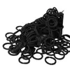 Elásticos Pretos Pequenos Infantis para Cabelo, Laços de Cabelo para Bebê Que Não Danificam o Cabelo, Cordas de Cabelo para Bebê, Elásticos, Cordas de Cabelo do Tamanho de um Polegar, Acessórios de Cabelo