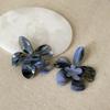 Pendientes de Super Hada Tinta Flor Grande para Mujer Retro Nicho Diseño Exagerado Atmosféricos Elegantes Pendientes Combinables Pendientes