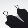 Ropa de Mujer al por Mayor Transfronteriza Estilo Europeo y Americano 2025 Nuevo Vestido de Tirantes Ajustado a la Figura Vestido de Moda con Retazos de Lunares