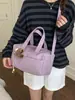 Bolsa Casual Coreana para Mulheres 2026 Nova Tendência Moda Estilo College Bolsa Tote Versátil Grande Capacidade Bolsa de Ombro