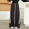 Pantalones de calle súper geniales para niñas, nuevo estilo otoño 2026, pantalones deportivos casuales para niños, estudiantes de secundaria, niños mayores, pantalones de pierna ancha