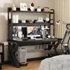 Mesa de Computador Mesa de Estudo para Estudantes Mesa de Escritório com Cadeira Conjunto Completo Painel de Ferramentas Mesa Gamer Estante de Armazenamento no Chão
