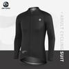 Ropa de ciclismo que absorbe la humedad, ropa de ciclismo fina de manga larga para hombre, ropa de carreras de primavera y verano, ropa de ciclismo, camiseta larga de color sólido