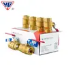 Válvula de Bola de Latón Hugong de Shanghái Q11F-16T Interruptor de Válvula para Tubería de Agua Rosca Interna de 1/2 Pulgada, 3/4 Pulgada, 1 Pulgada Válvula de Bola de Latón