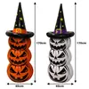Comercio Electrónico Transfronterizo Hombre Calabaza Inflable de PVC Tumbler de Halloween Luz Luminosa Decoración Exterior para Hogar y Patio