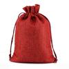 Saco de linho de bolso de linho de Natal Saco de linho colorido em branco Saco de sabão de algodão Saco de linho em estoque Linho