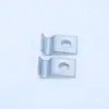 Acero al Carbono Zincado Blanco Abrazadera de Fijación para Tubería de Acero para Tubería de Aceite de Un Lado con Un Agujero Abrazadera de Tubería Engrosada Tubería de Aceite de Lubricación 4 mm 6 8 10 12