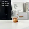 Taza Artística Ins Sentido Avanzado Vidrio Alta Taza para Bebidas Frías Jugo de Frutas Taza de Burbujas Taza de Café Taza para Beber