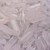 Pingente Hexagonal Bala Pedra Crua Cristal Natural Pedra de Yoga Pingente Hexagonal Duplo Ponto Pingente DIY Joias Venda por Atacado