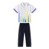 Uniformes de Jardín de Infancia, Uniformes de Clase de Verano a Rayas con Degradado de Secado Rápido para Alumnos de Primaria, Uniformes Escolares, Fotos de Graduación de Verano