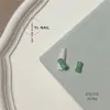 Serie de jade para decoración de uñas estilo chino: Hebilla de paz, jade verde lustroso con agujeros, decoración de uña de jade circular, adorno redondo de estilo chino