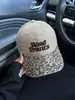 Boné de Baseball Americano Color Block Estampa de Leopardo para Mulheres, Top Macio, Circunferência da Cabeça Grande, Algodão Lavado, Novo Boné Hip-Hop Bico de Pato Primavera e Verão para Homens