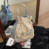Bolsa de Hada Bordada Artística Estilo Mori Estilo Chino Antiguo Cheongsam Bandolera Bolso de Mano de Lona para Mujer