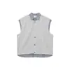 Directo de Fábrica Chaleco Falso de Dos Piezas Cuadros Americanos para Hombre y Mujer Camisa de Cuadros sin Mangas de Verano Chaleco Cardigan Estilo Coreano