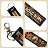 Llavero Bordado Cinta de Poliéster Doble Cara Coche Motocicleta Bolso Colgante Patrón Logo Etiqueta Tejida Personalizado