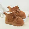 Botas de Nieve para Niñas 2025 Invierno Botas de Algodón con Forro Polar Grueso para Niños Invierno Versátil Antideslizante Niños Medianos y Grandes Cálidas Suela Suave Botas de Algodón