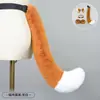 Faixa de Cabelo Lolita de Pelúcia Feita à Mão com Orelhas de Gato Acessórios de Cabelo Kc Headwear de Orelhas de Animal Grampo de Cabelo de Orelha de Raposa