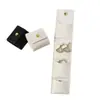 Bolsa de Joias de Couro com Fecho de Pressão, Bolsa Portátil Off-White para Armazenamento de Joias, Pequena Bolsa de Tecido para Anéis e Colares, Atacado