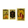 Baralho de Tarot Dourado Waite Carta de Tarot Tarot Impressão Colorida Carta de Tarot PVC Impermeável Jogo de Mesa de Tarot Toalha de Mesa
