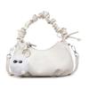 Moda 2025 Nueva Bolsa Plegada de Color Sólido para la Axila Diseño de Nicho de Alta Gama Versátil para Viajes Diarios Cruzada Bolsa Dumpling