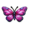 Pingentes coloridos de borboleta em borracha macia de PVC com impressão UV, acessórios decorativos personalizados para sapatos em pintura a óleo colorida
