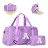 Nuevos Productos Spot Transfronterizos Bolsa de Fitness para Mujer Bolsa de Equipaje Impermeable Separación Seco-Húmedo Multifuncional Gran Capacidad Bolsa para Viajes de Corta Distancia