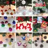 Adornos de Navidad Árbol de Navidad piñas Copo de nieve adornos Colgante de bola pequeño anciano bolsa de regalo tambor muleta Campana