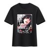 Camiseta Crazy Gambling Deep Animação Círculo Casal Masculino e Feminino Estudante Manga Curta Lua Amarela Luna Cobra Manga Sonho Camiseta de Algodão