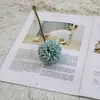 Flor de diente de león simple simulación bola fresca crisantemo flor de seda al por mayor bola de cebolla pequeña decoración de mesa arreglo floral con flores artificiales