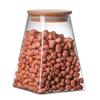 Pote de Vidro Selado Doméstico Tianyuan Place Pote Garrafa de Armazenamento para Cozinha com Tampa Armazenamento de Lanches Pote de Armazenamento Transparente à Prova de Umidade