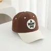 2026 Nueva Gorra de Béisbol de Bloques de Color Versátil de Moda para Niños y Niñas, Gorra Elegante con Visera para Salidas