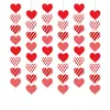 Amazon Día de San Valentín Fiesta Caliente Arte Latte Amor Adornos del Día de San Valentín Cintas Arreglos de Boda Al por Mayor