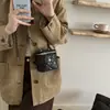 Bolso casual de eslabones de cadena de moda para mujer, bolso cruzado elegante y a la moda de color liso estilo coreano para el nuevo otoño