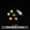 Colgante de paz de piedra natural, finamente tallado, regalo para el Festival Qixi, colgante de paz de ágata de cristal, accesorios para joyería DIY