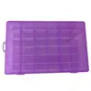 Caixa de Armazenamento Plástica Transparente Removível com 36 Compartimentos para Joias, Ferramentas de Nail Art e Peças; Caixa Grossa para Armazenamento de Mesa