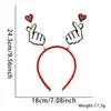 Decoraciones para Fiesta de Solteros del Día de San Valentín Europeo y Americano Diadema de Corazón de Amor Accesorios para Fotos Diadema Xoxo Accesorios para la Cabeza
