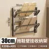 Estante de Zapatillas para Baño Montado en Pared Sin Taladro Puerta de Baño Trasera Colgador Estante de Almacenamiento de Zapatos Artefacto de Almacenamiento