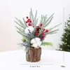 Novo enfeite de mini árvore de Natal de mesa da Amazon, produto acabado, adereço para arranjo de cena de decoração de mesa de Natal