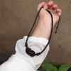 Collar de Pareja Pixiu de Obsidiana de Ojo de Color al por Mayor Colgante Estilo Similar Yan Jiu para Hombre Cadena Clavicular Roja para Mujer Regalo