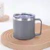 Taza Termo de Acero Inoxidable 304 Transfronteriza de Amazon 12/14 oz Taza de Café con Asa para Oficina Taza de Vacío de Doble Pared