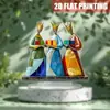 Adornos de Acrílico de Pie Transfronterizos Adornos Artesanales Listos para Usar Día de la Madre Día del Padre Halloween Navidad Regalos
