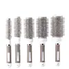 Rodillo Peine de Tubo de Aluminio para Dar Volumen, Peine Rodillo para Peinar el Cabello, Peine Rizador, Peine Alisador para Secado con Secadora, Peine Cilindro para Peinar el Cabello