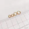 Anillo de Bucle Cerrado Retorcido de Hilo Color-Preservante Rellenado de Oro de 14K Conector para Pulsera DIY Material para Joyería Suministro Directo