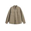 Yeooti Marca Americana de Moda Camisa de Algodón Pesado Lavado Casual Manga Larga Camisa de Trabajo Top Chaqueta para Hombre C12