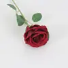 Flor de Rosa de Flanela Simulada Dia dos Namorados Chinês Decoração de Casa Casamento Flor Artificial Flor de Rosa Cascata de Parede Flor Simulada