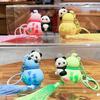 Llavero Creativo de Calabaza de Panda Lindo Dibujo Animado Pareja de Pandas Colgante para Bolso Máquina de Bebé Pequeño Regalo Venta al Por Mayor