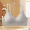 Verano Anillos sin Acero Chaleco Reductor para Mujer Pecho Grande Mostrable Pequeño Ropa Interior sin Marca Top para Mujer Sujetador Sujetador Push-up