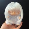 Peluca para Muñeca Bjd 3 Puntos Seda Suave Set de Peluca Labubu Bob Lindo con Flequillo Bobo