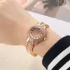 Relógio Feminino de Aço com Pulseira de Aço e Ponteiros Diamantados, Estilo Transfronteiriço, Moda Nicho, Simples, Casual, Tendência, Relógio de Quartzo para Mulheres
